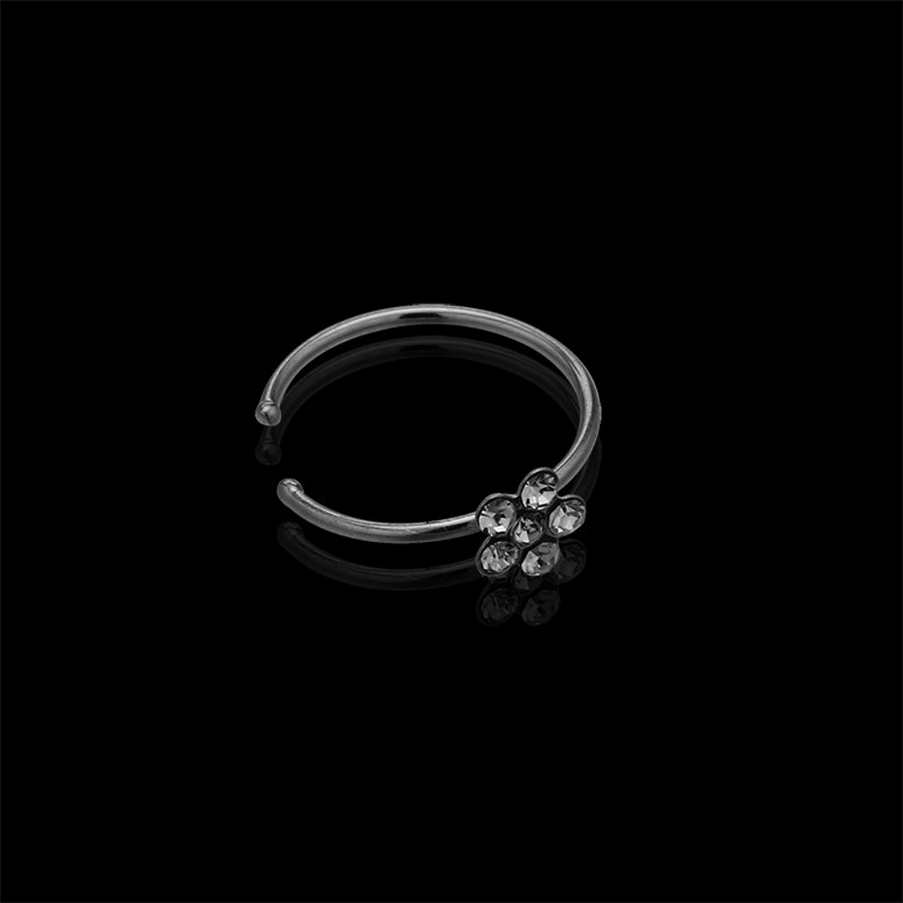 925 Sterling silver gold nose pin bone stud nose piercing - 4