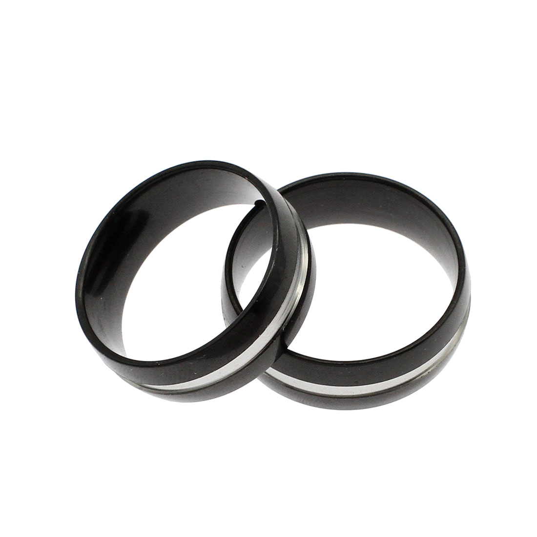 Rostfritt stål ring 7mm SVART - 2