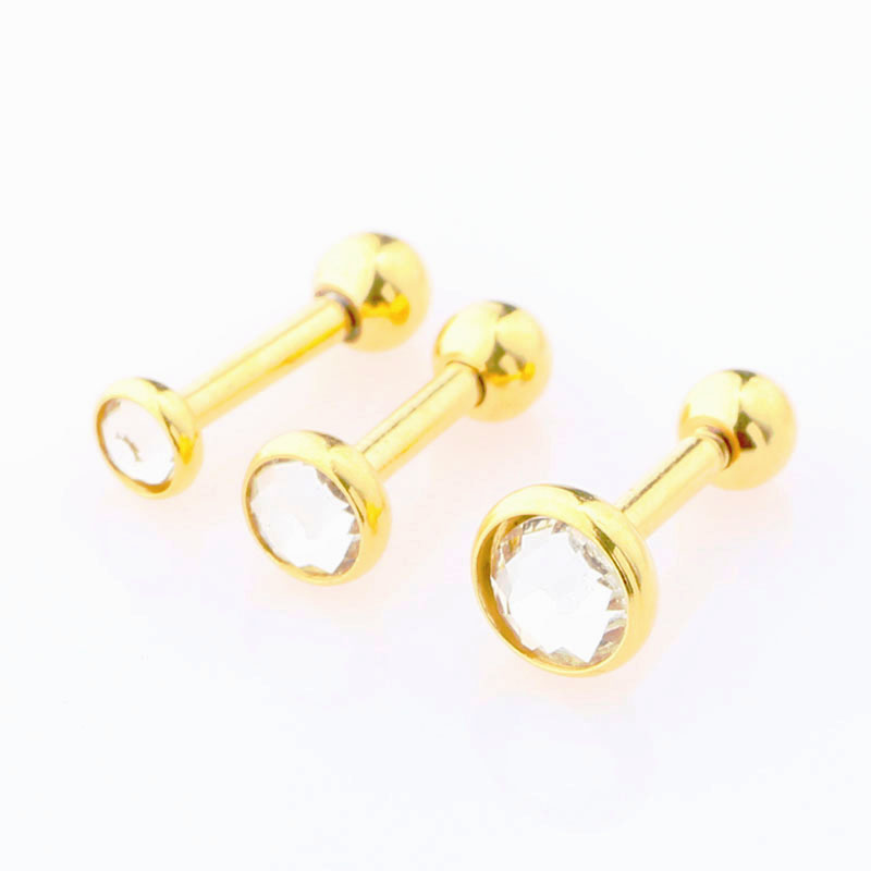 Helix Tragus Piercing 1 ST SVART/SILVER/GULD/MULTI - 3