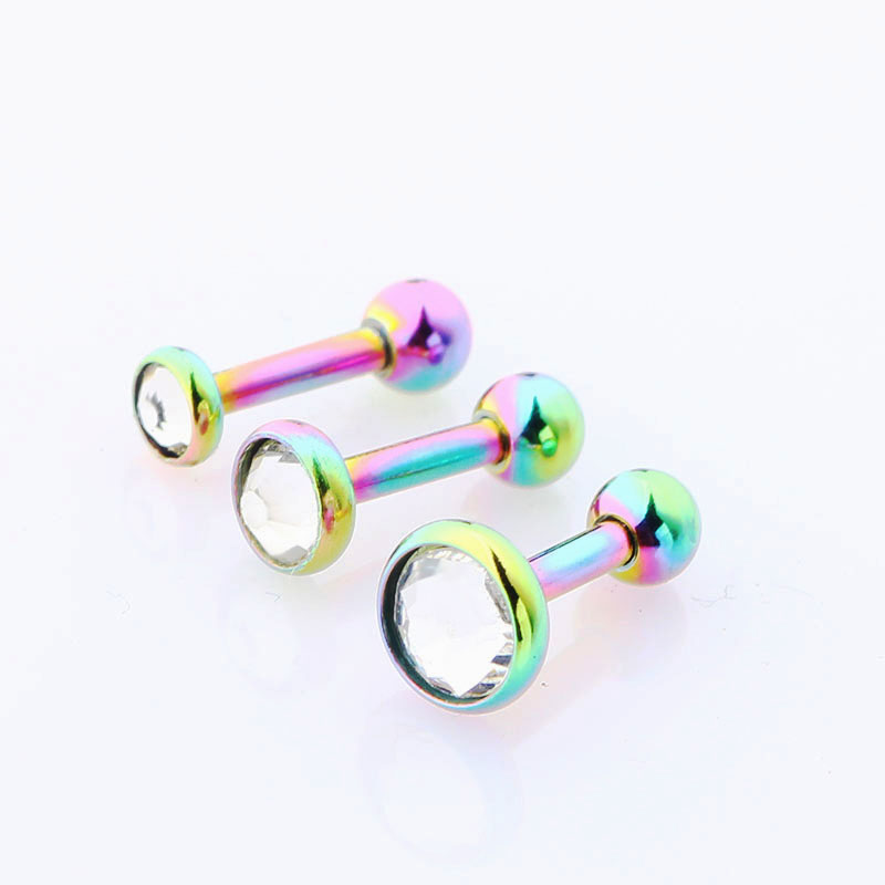 Helix Tragus Piercing 1 ST SVART/SILVER/GULD/MULTI - 4
