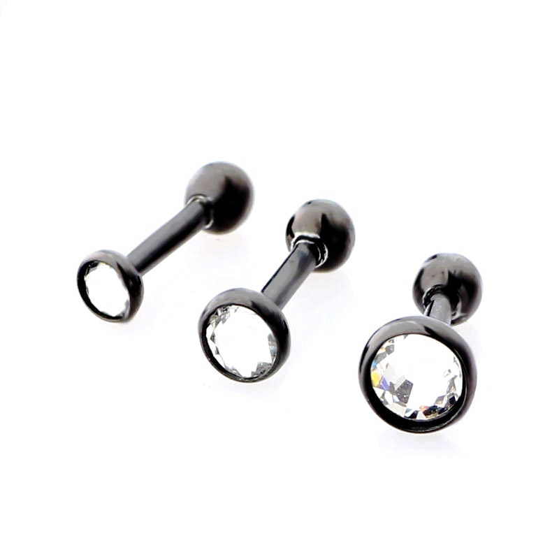 Helix Tragus Piercing 1 ST SVART/SILVER/GULD/MULTI - 2