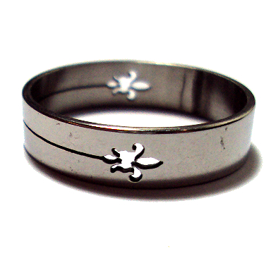 Laser cutting stainless steel rings