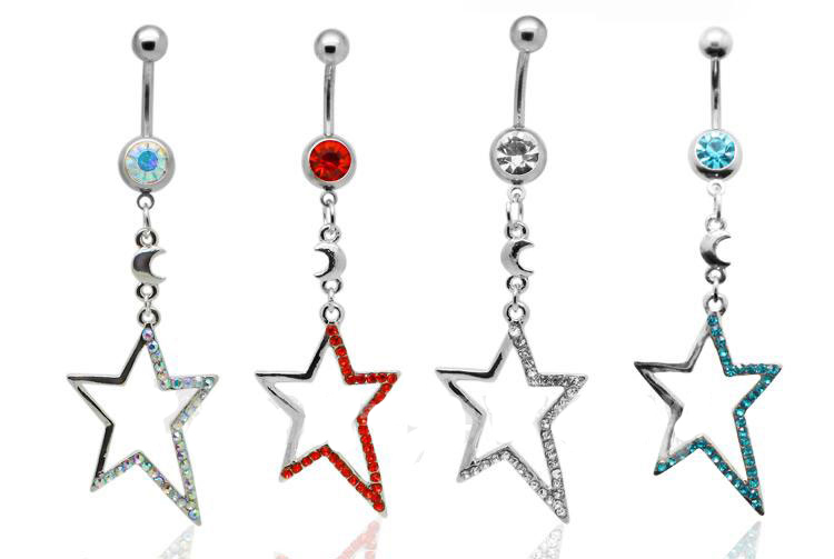 Navel Jewelry piercing Star  - 10