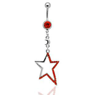 Navel Jewelry piercing Star  - 4