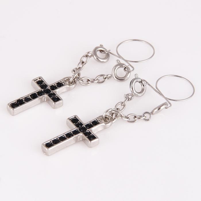 2 st / pack Bröstpiercing falska bröst ring - 3