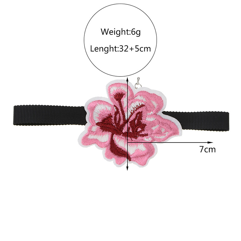 Halsband choker blomma - 3
