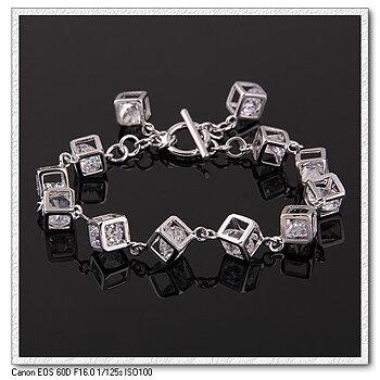 18K Vitguld Guldfyllda gulddoublé Filled Armband