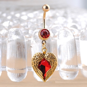 Heart Love belly ring Body Jewelry Piercing - 3