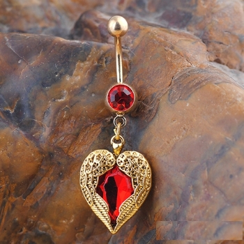 Heart Love belly ring Body Jewelry Piercing