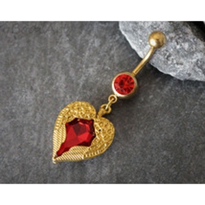 Heart Love belly ring Body Jewelry Piercing - 2