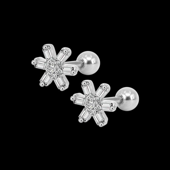  Tragus Piercing  Örhänge 1st Zircon SILVER/GULD - 5