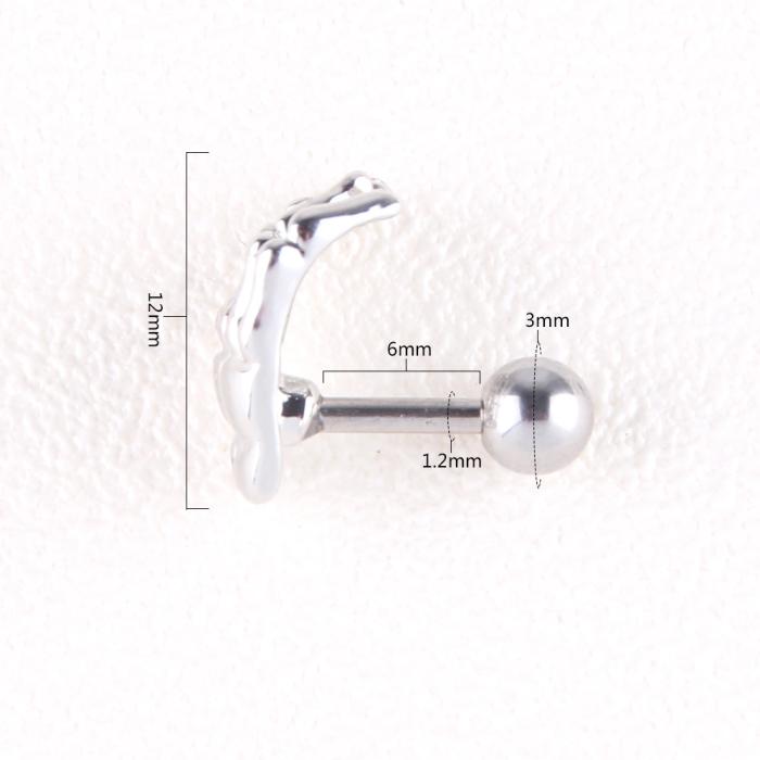Tragus Piercing  Earring Skull Ghost Hand - 2