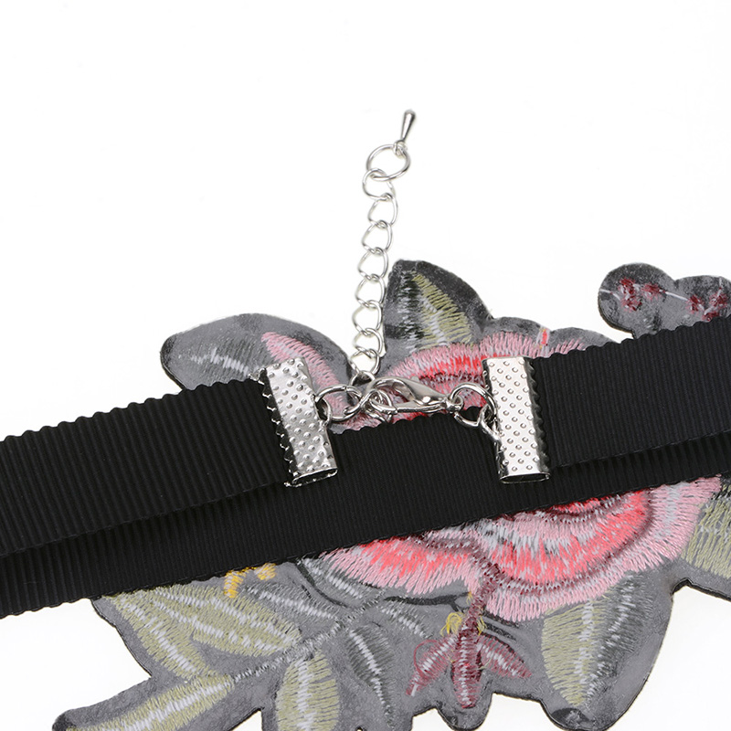 Halsband choker blomma - 4