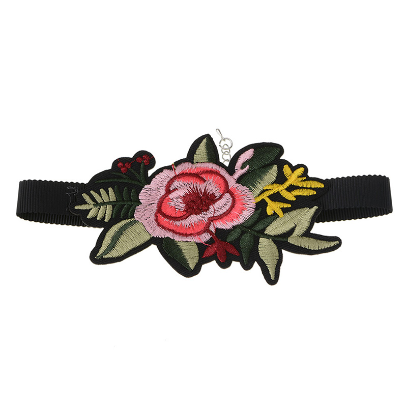 Halsband choker blomma - 3