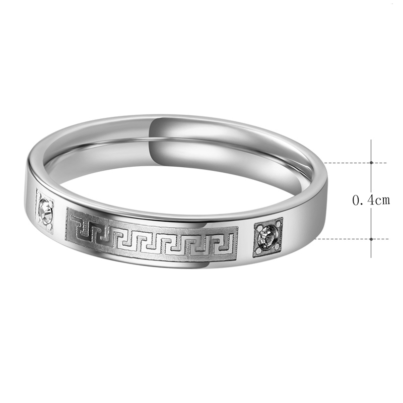 Rostfritt stål ring - 2