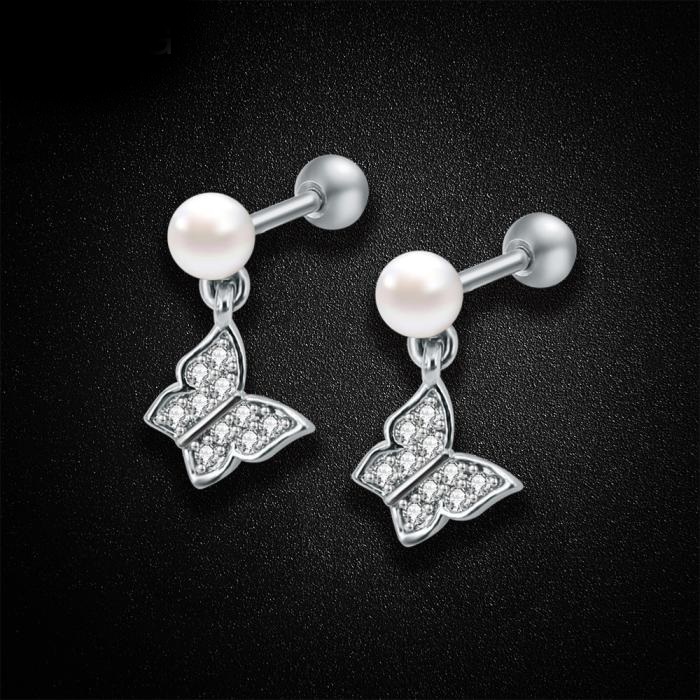 Tragus Piercing  Örhänge 1st Fjäril - 2