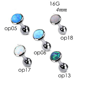 Helix Tragus Piercing 1 ST Opal 