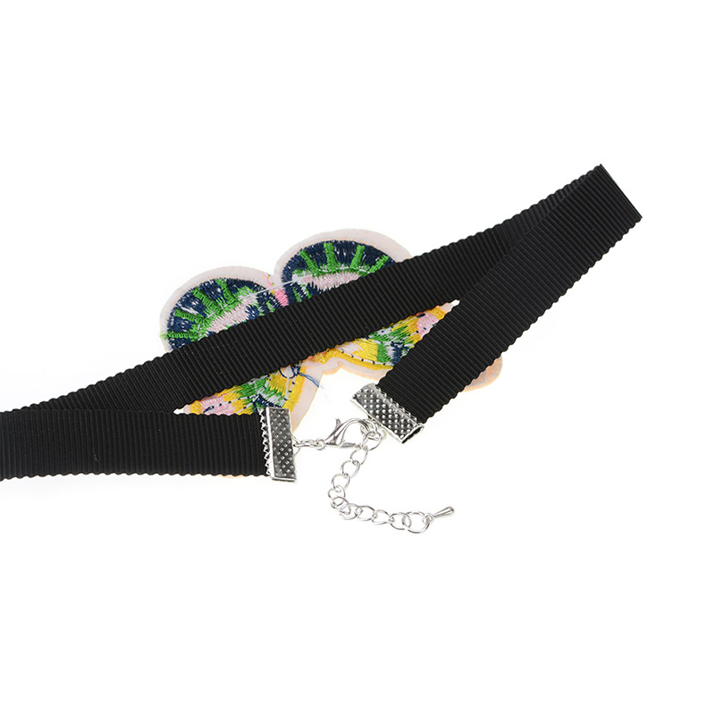 Halsband choker blomma - 3