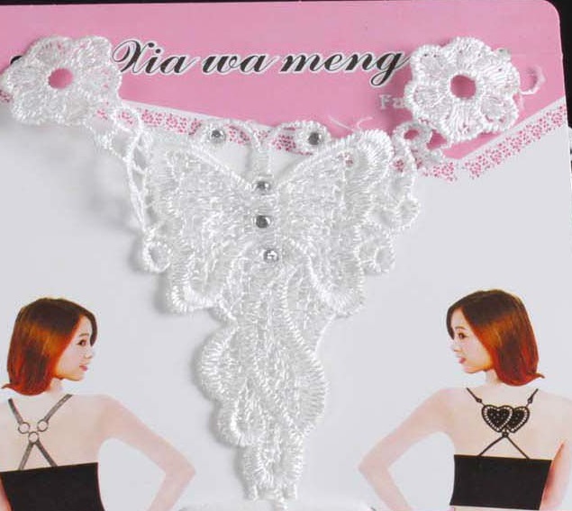 Butterfly Bra strap with Rhinestone baldric sexy summer underwear - 2