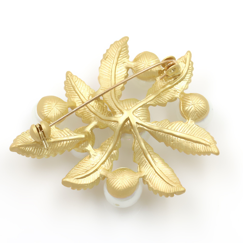 Brosch Kristall SILVER/GULD - 5