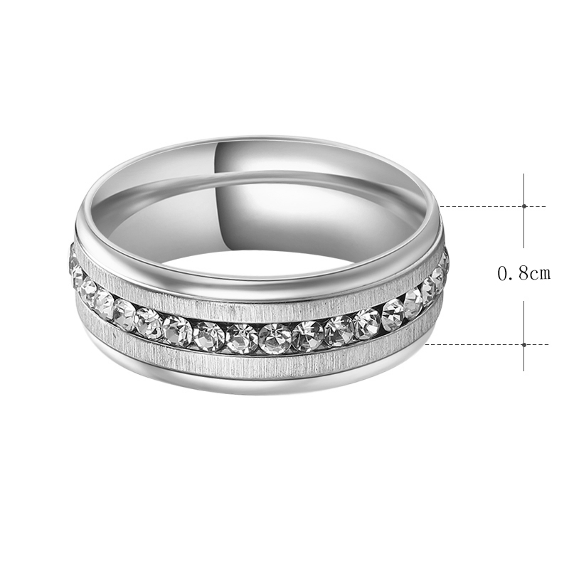 Rostfritt stål ring förlovning - 2