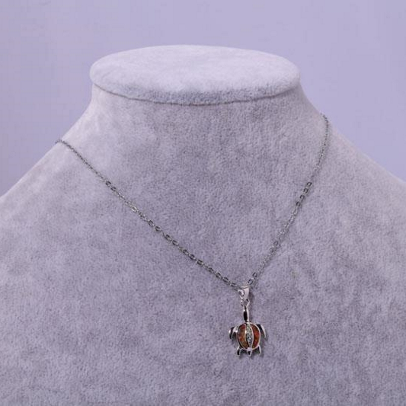Opal Silver filled Pendant  - 3