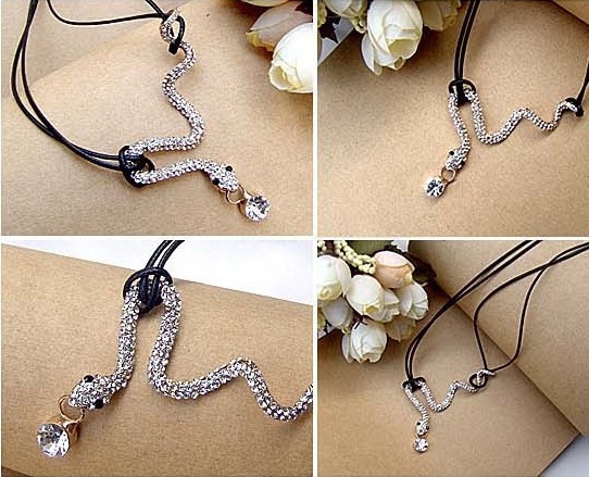 18K Gold Plated Austrian Crystal Necklaces - 4