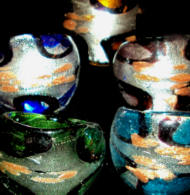 RING glas Murano  3st pack mix - 2