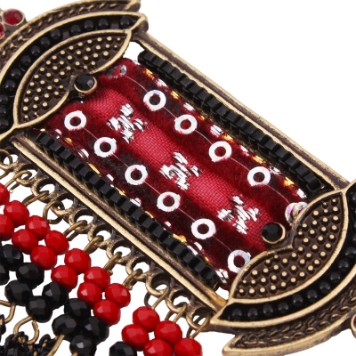 Carving Chokers Tassel Statement Necklaces - 4