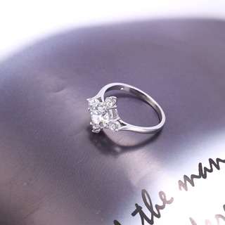 18K Vitguld Guldfyllda gulddoublé Filled CZ Ring - 4