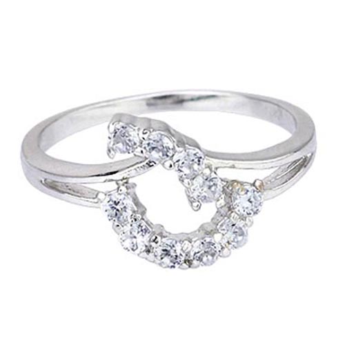 18K Vitguld Guldfyllda gulddoublé Filled CZ Ring - 3