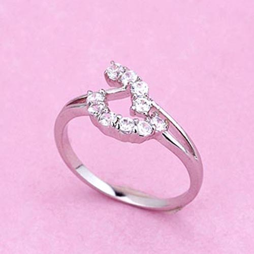 18K Vitguld Guldfyllda gulddoublé Filled CZ Ring - 4
