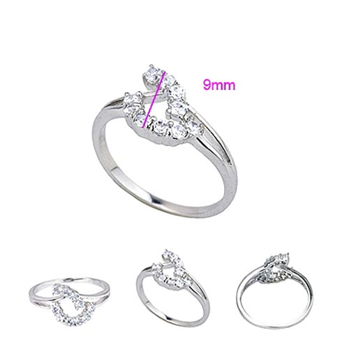 18K Vitguld Guldfyllda gulddoublé Filled CZ Ring - 2