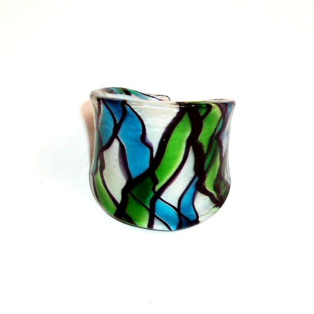 RING glas Murano  3st pack mix - 2