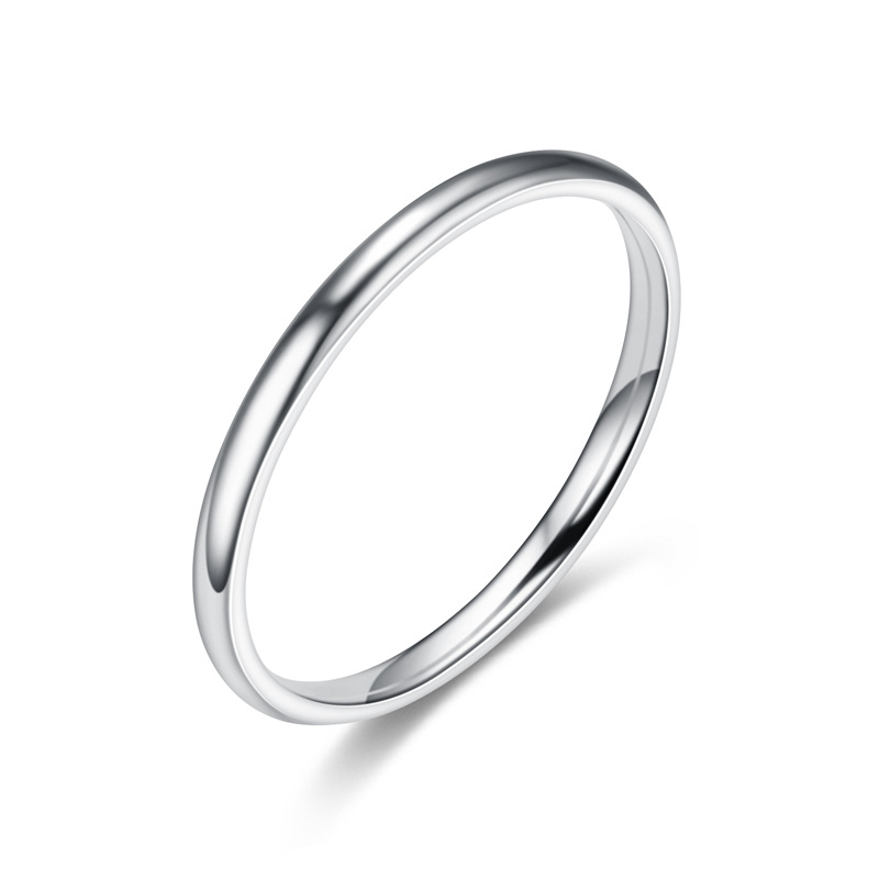 Rostfritt stål ring 2mm 