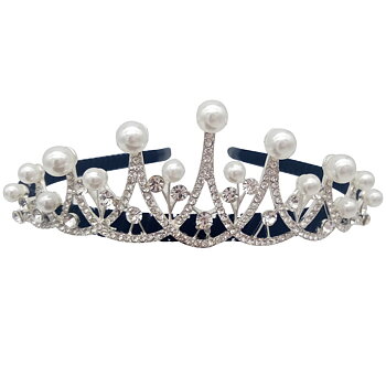 Kristall bröllop hår krona tiara