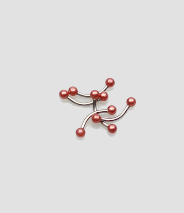 eyebrow rings mixed colors body piercing jewelry - 2