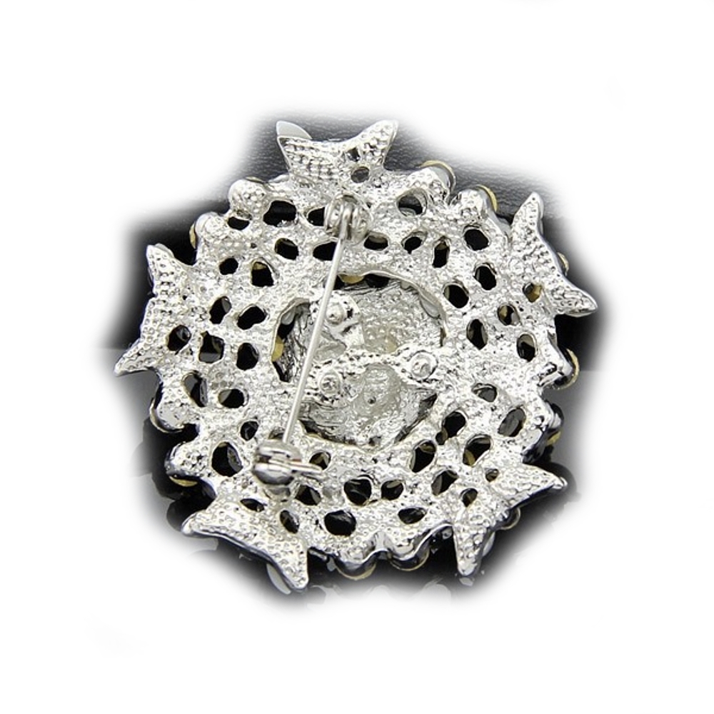 Brooch Crystal Pearl  - 2