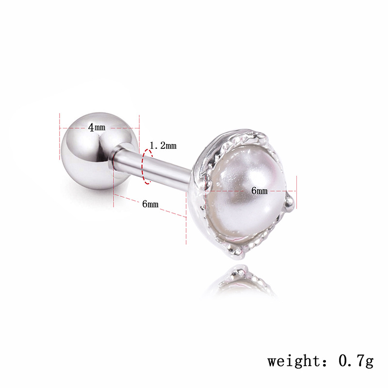  Tragus Piercing  Örhänge Pärla 1st - 3