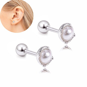 Tragus Piercing  Örhänge Pärla 1st