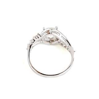 18K Guldfyllda Vitguld gulddoublé Filled CZ Ring - 3