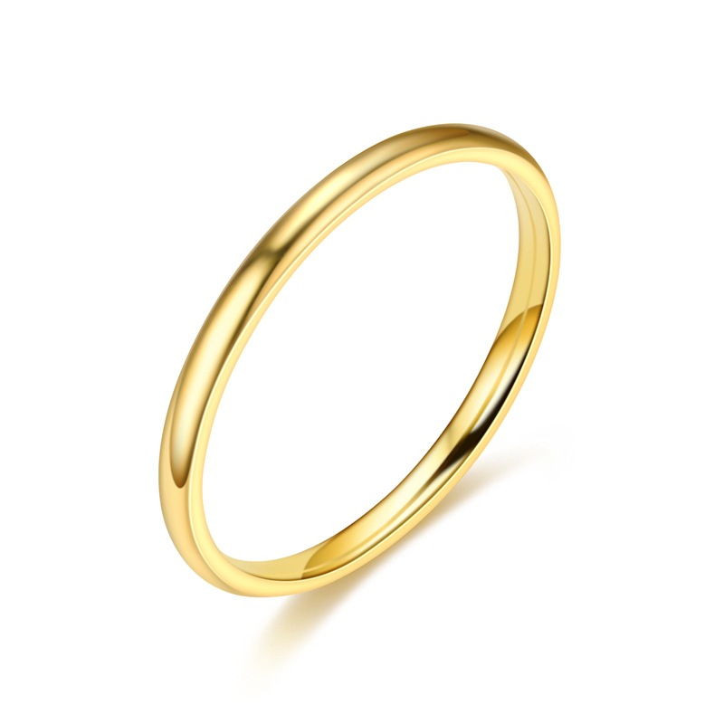 Rostfritt stål ring 2mm 