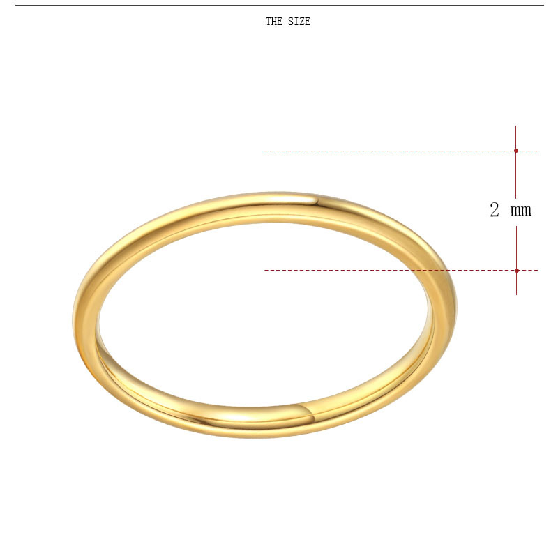 Rostfritt stål ring 2mm  - 3