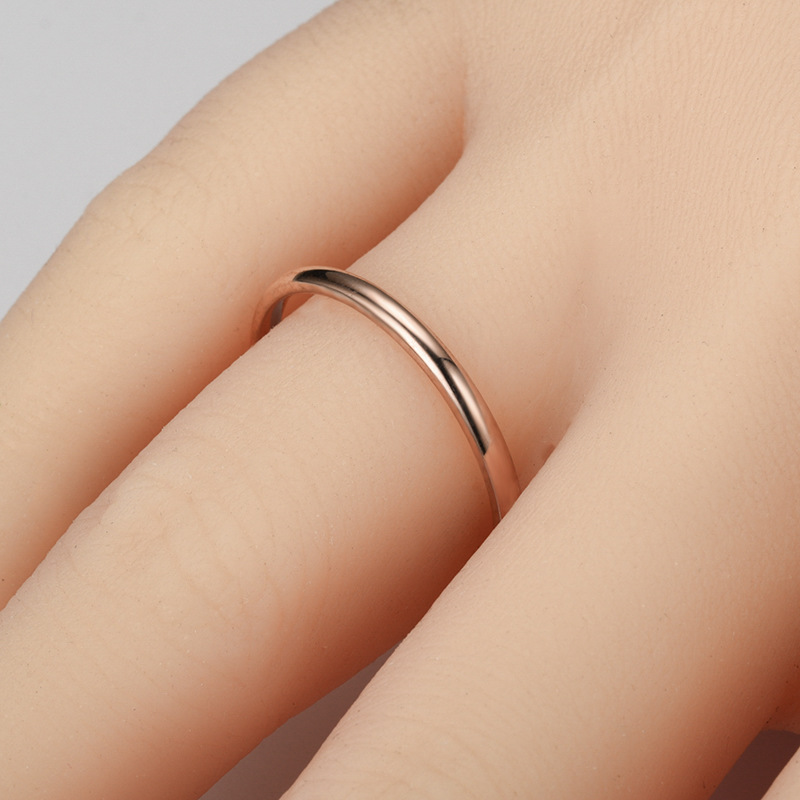 Rostfritt stål ring 2mm  - 4