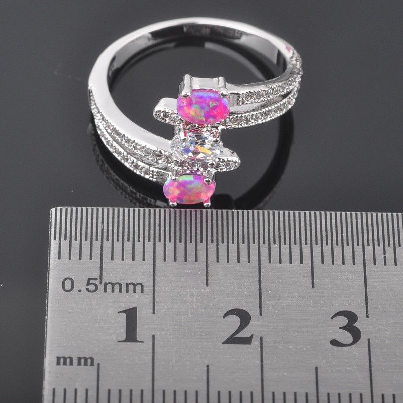 Silversmycken filled ring ROSA Brand Opal - 5