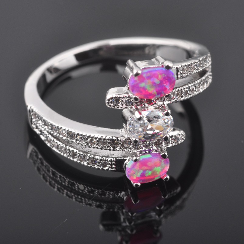 Silversmycken filled ring ROSA Brand Opal - 3