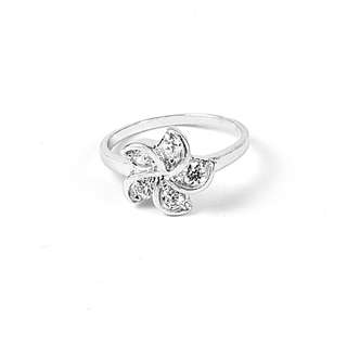 18K Vitguld Guldfyllda gulddoublé Filled CZ Ring - 4