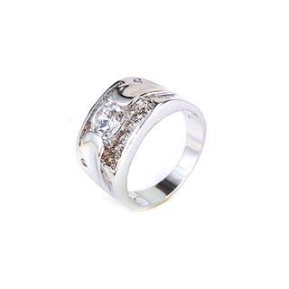 18K White Gold Filled CZ Ring - 3