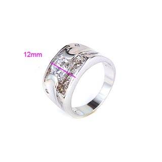18K White Gold Filled CZ Ring - 4