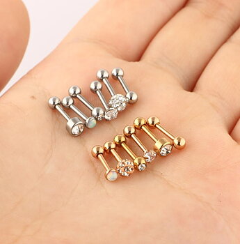  Tragus Piercing  Örhänge 6st pack